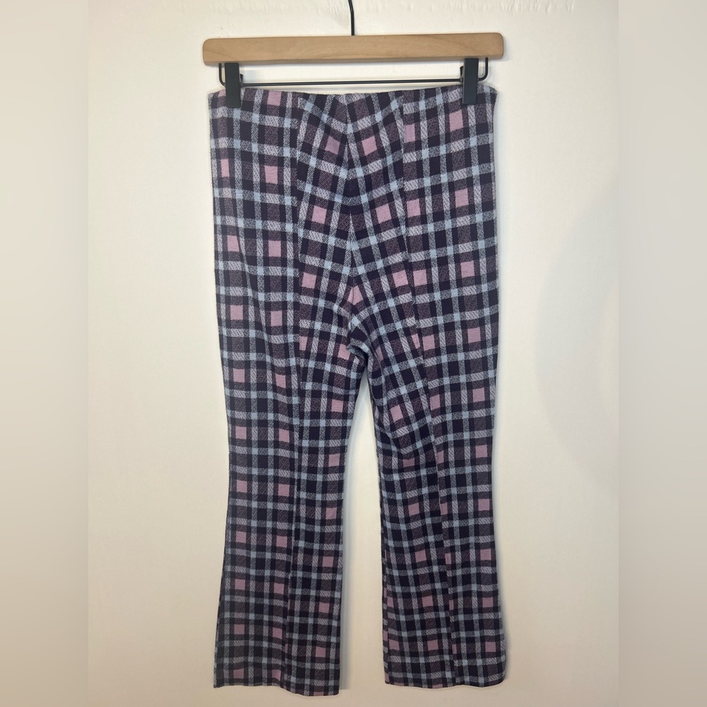 Maeve from Anthropologie Women’s Cropped Flare Pants in Purple Plaid, Size XS - Picture 8 of 13